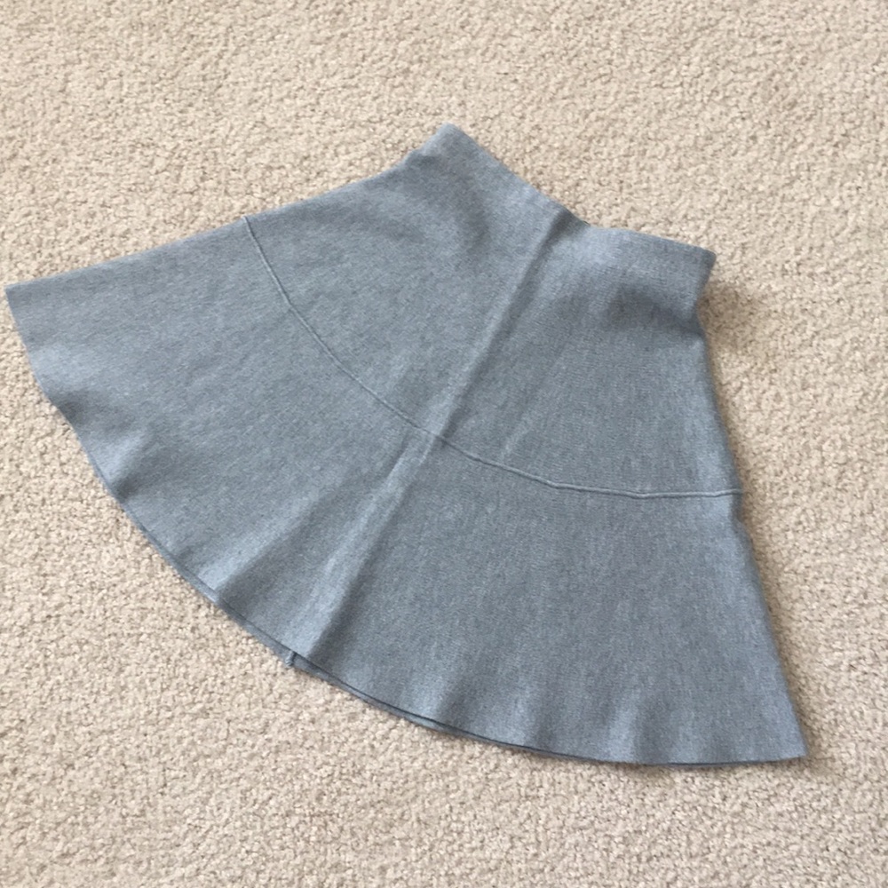 Gray primark skirt with gold zipper